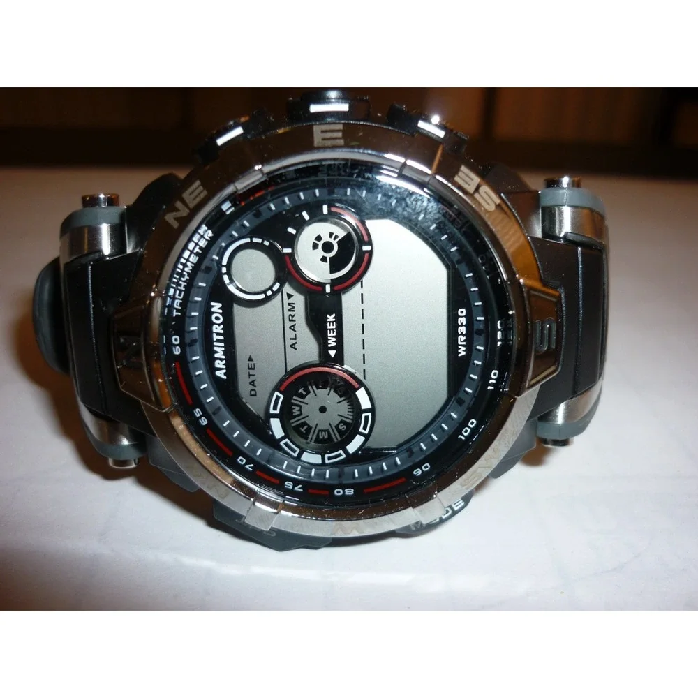 ARMITRON Pro Sport 40/8231 Acrylic Case Quartz Digital Men's Watch‎